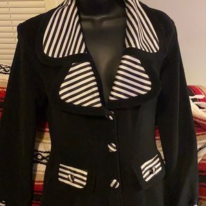 Black and White Stripped jacket.( Size S/M)